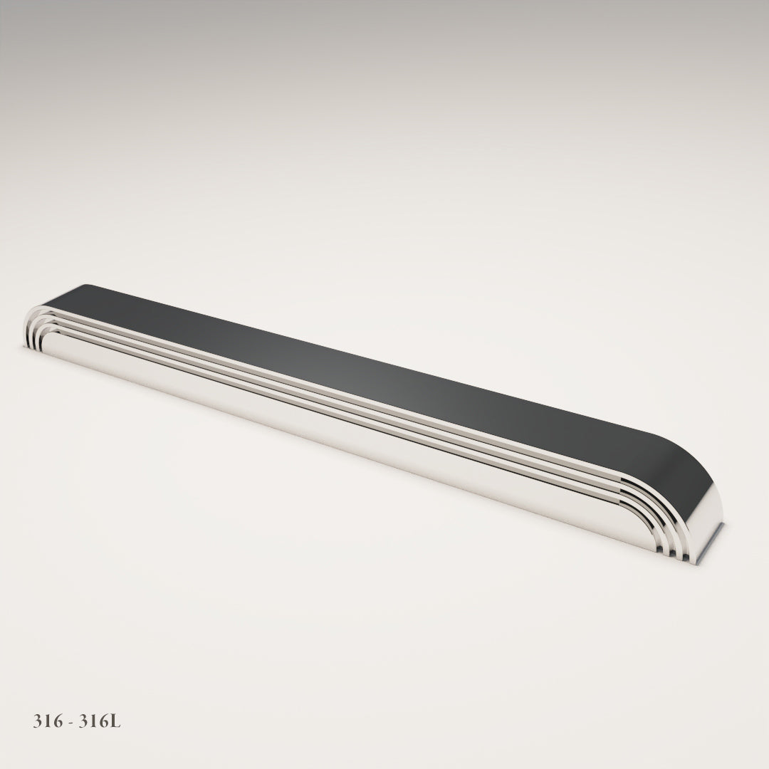 Westbourne Cabinet Pull in Marine-Grade Stainless Steel 316L — Capramont & Co