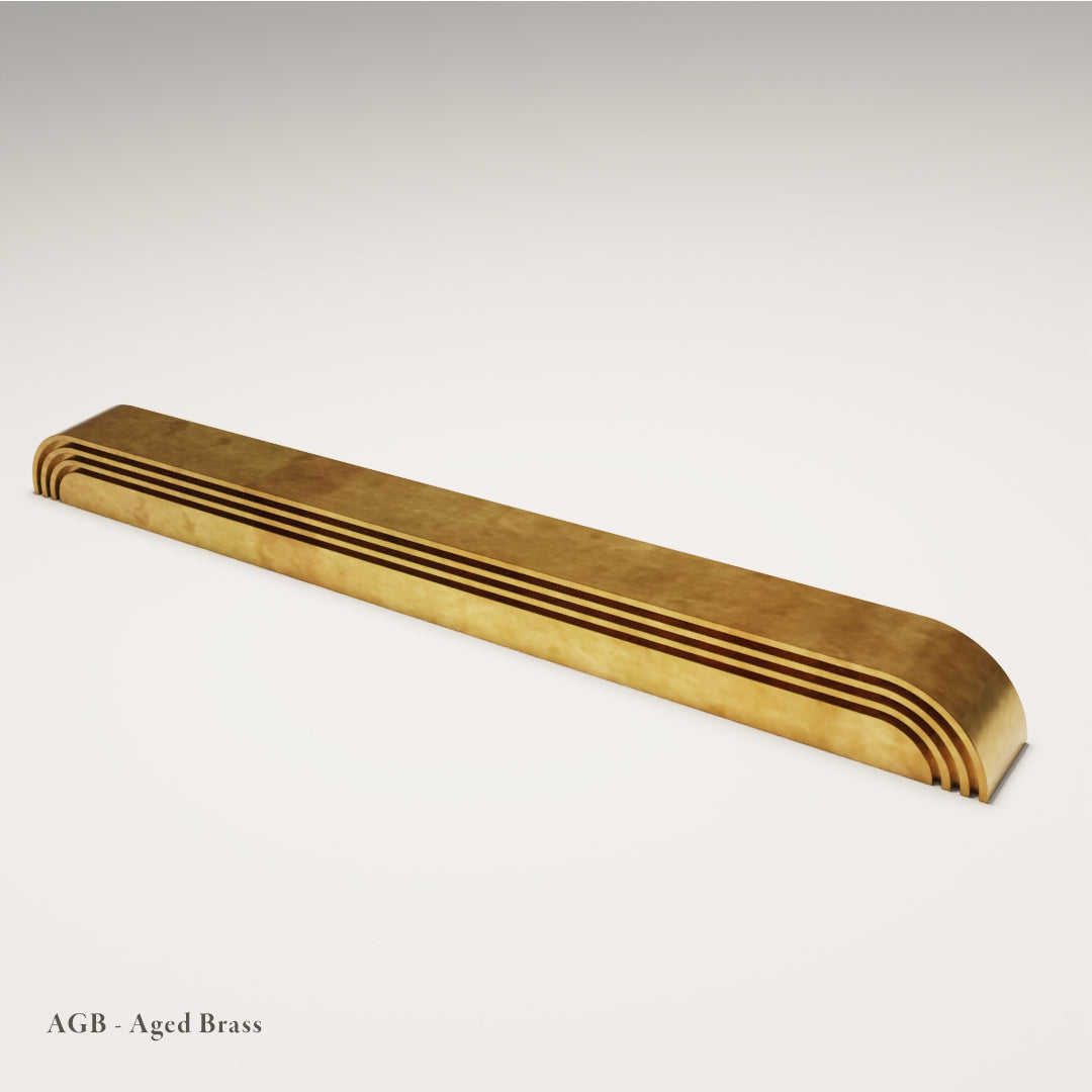 Westbourne Cabinet Pull in Aged Brass — Capramont & Co