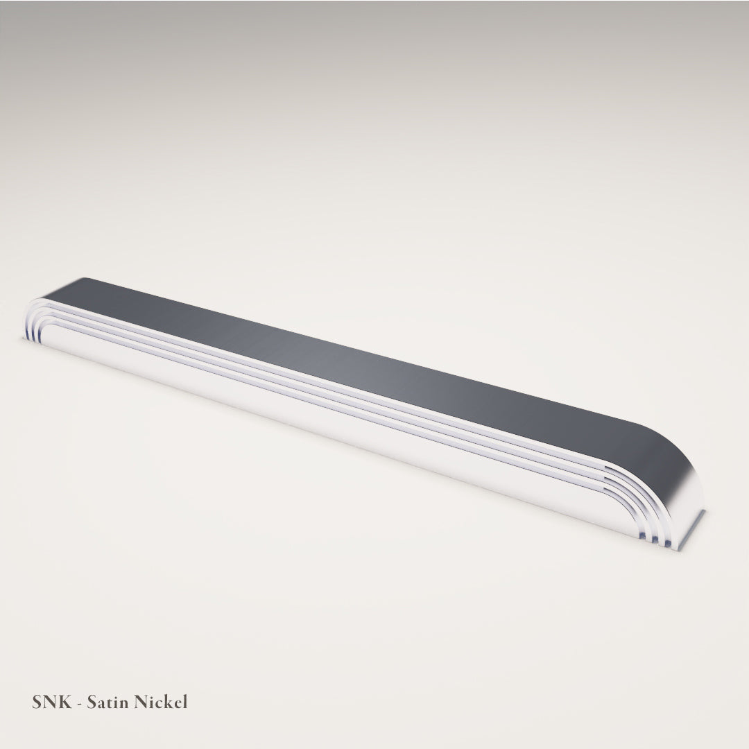 Westbourne Cabinet Pull in Nickel-Coated Naval Brass — Satin Nickel — Capramont & Co